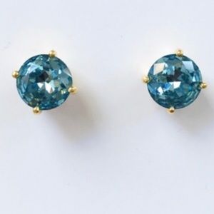 Kate Spade Blue Crystal Gum Drop earrings